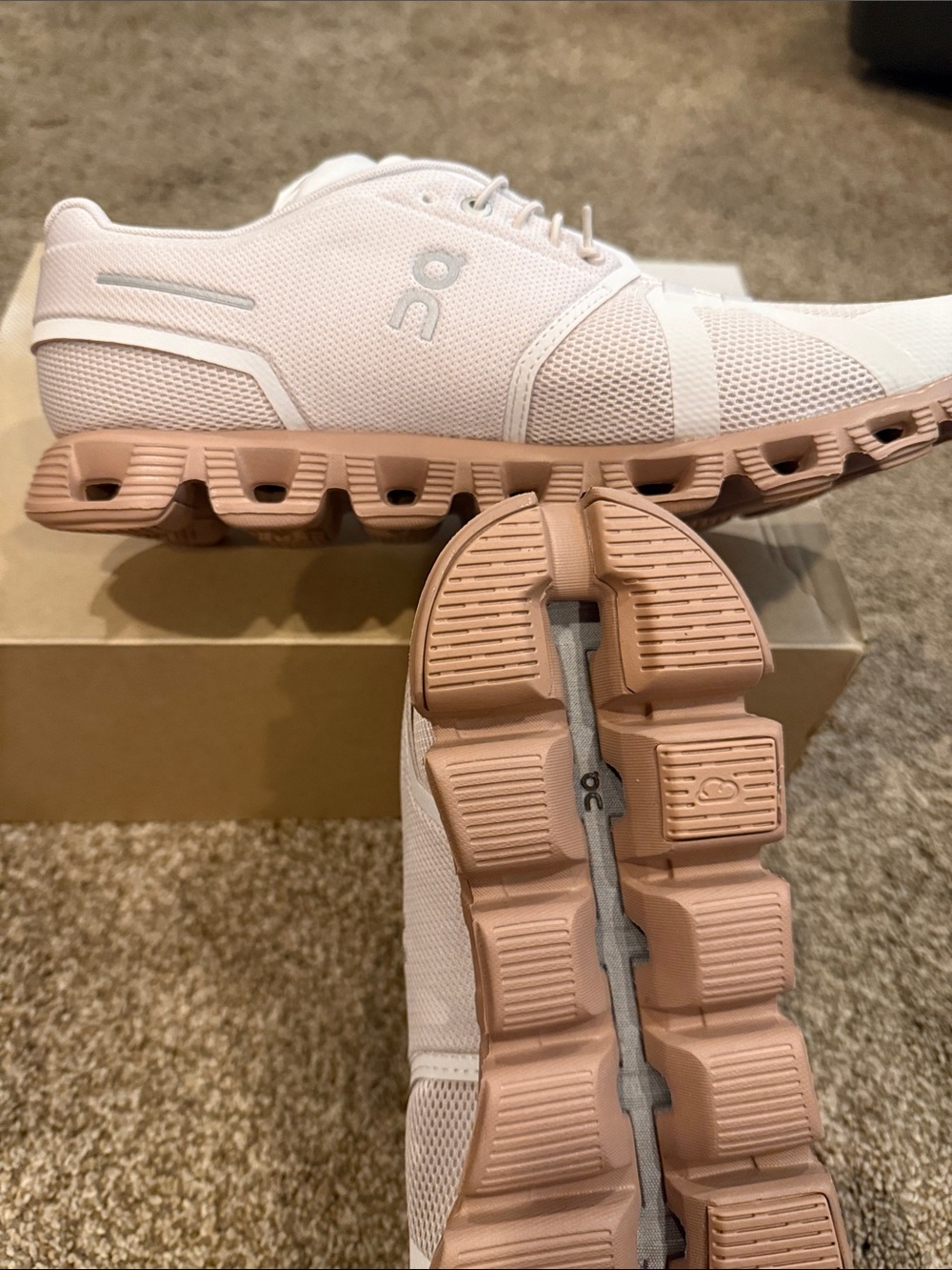 On Cloud Cloud 5 Sand/Rosebrown Sneakers - Picture 4 of 5